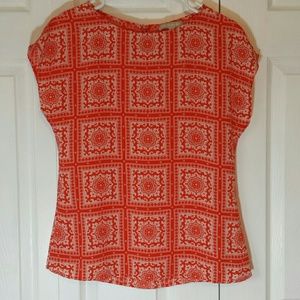Banana Republic bright orange top